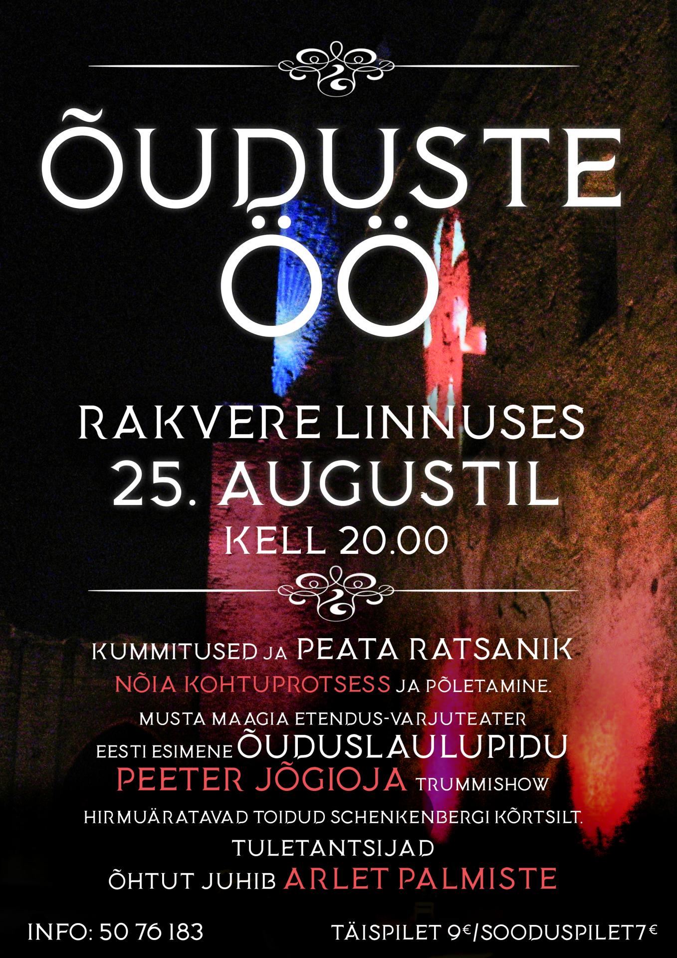 Õuduste öö plakat