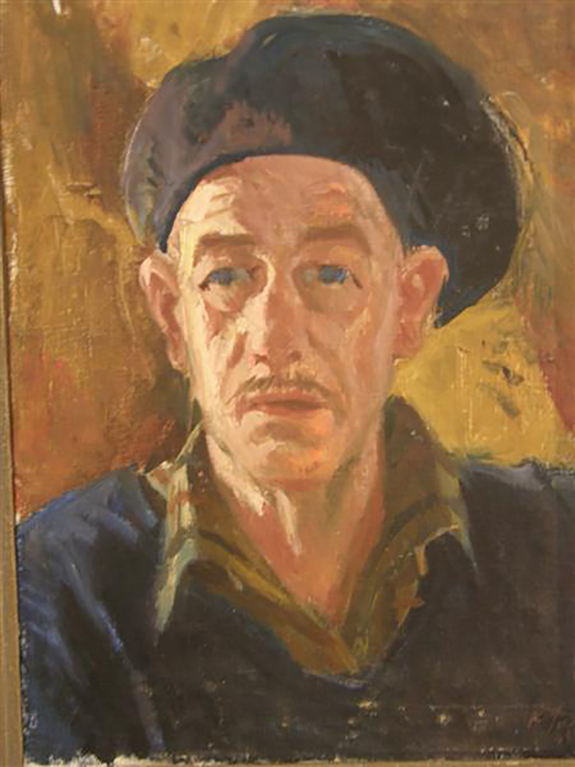 Richard Sagrits. Autoportree baretiga. 1968 