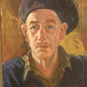 Richard Sagrits. Autoportree baretiga. 1968 